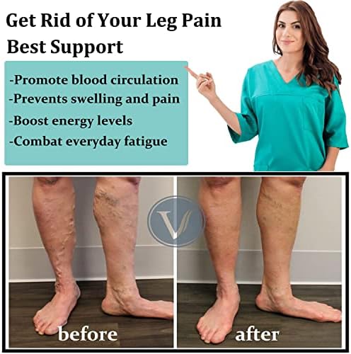 4 Pairs Copper Compression Socks For Men&Women(15-20mmHg) Compression Stocking For Swelling Running Hiking Travel Nursing