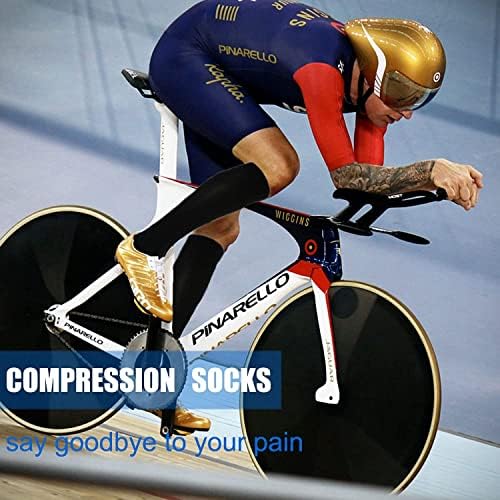 4 Pairs Copper Compression Socks For Men&Women(15-20mmHg) Compression Stocking For Swelling Running Hiking Travel Nursing