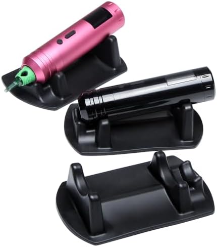 4PCS Tattoo Machine Holder Silicone Tattoo Pen Stand Tattoo Gun Display Stand Eyebrow Pencil Tray Frame Holder Machine Display Support Rack Tattoo Accessory Tool