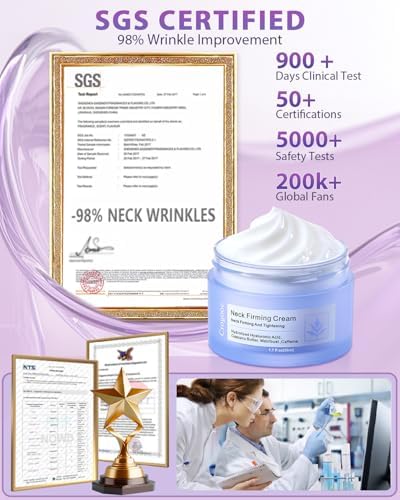 5-IN-1 Neck Firming Cream: [30+ SGS Certified] [Used By Over 1M Fans] Tightening & Firming Neck Cream Neck & Décolleté For Women