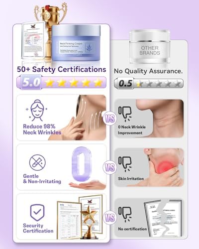 5-IN-1 Neck Firming Cream: [30+ SGS Certified] [Used By Over 1M Fans] Tightening & Firming Neck Cream Neck & Décolleté For Women