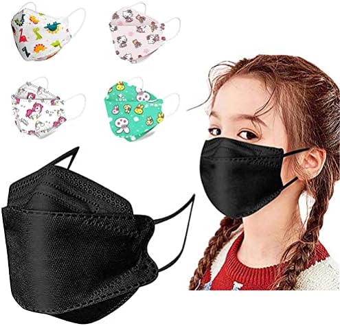 50PCS Kids Adult Fish Face_Masks Disposable 4 Ply 3D Type Disposable Face_Mask For Kids Adult Daily Use