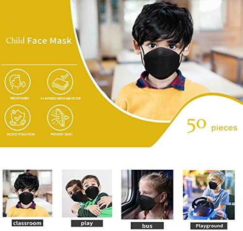 50PCS Kids Adult Fish Face_Masks Disposable 4 Ply 3D Type Disposable Face_Mask For Kids Adult Daily Use