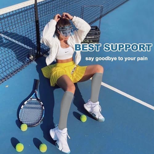 6 Pairs Compression Socks For Women And Men 15-20mmHg Compression Stockings For Swelling Running Hiking Travel Nursing