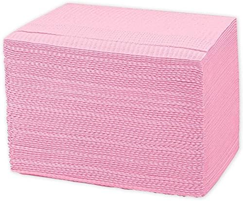 60 Pcs Dental Bibs Disposable for Patient 13"x18" 3 Ply Waterproof Piercing Tattoo Paper Napkin Tissue Bib for Dental Clinic Tattoo Station and Salon