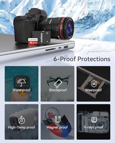 64GB Micro SD Card 2 Pack Ultra Micro SDXC Memory U1 Card Class 10 Micro SD Cards 64GB High Speed TF Card R Flash C10 U1 64 GB (2 Pack)