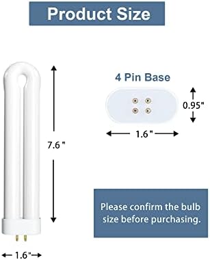 7.5 Inch Bug Zapper Replacement Bulb15 Watt For BK-15D BF-35 Work With Black Flag BZ-15 BB-15WHT Stinger UV15 FP15 TZ15 B1515