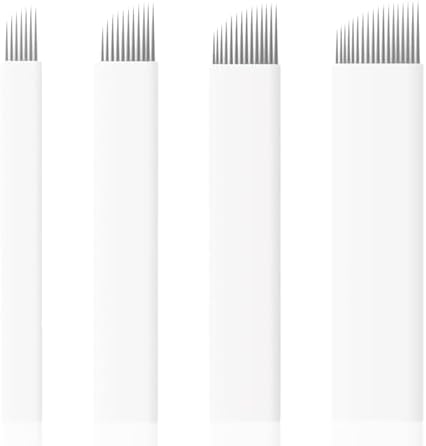 80Pcs Microblading Needles Eyebrow Microblade Tattoo Needles Microblading Blades Microblading Supplies (7 12 14 18)