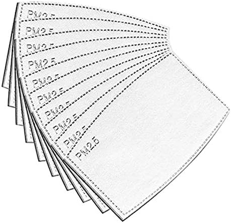 Activated Carbon 5-Layer PM 2.5 Filter Replacement of The Mask Filter in a Protective Cover (30pcs-Adult-Size)