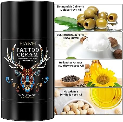 Aftercare Cream Tattoo Tattoo Aftercare Cream Professional Tattoo Color Enhancement Repair Cream For Healing Recovery 2.6Oz