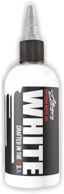 Allegory Premium White Tattoo Ink Pigment-based 2 oz Bottle Vegan Friendly Made in USA