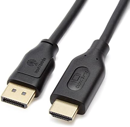 Amazon Basics DisplayPort (Source) To HDMI (Display) Cable Uni-Directional 3 Foot Black