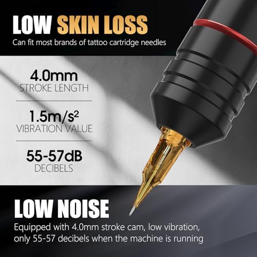 Ambition Ninja Pro Tattoo Machine With Intelligent Billing Function Coreless Motor Rotary Tattoo Pen & 2000 MAh Battery For Professionals And Beginners