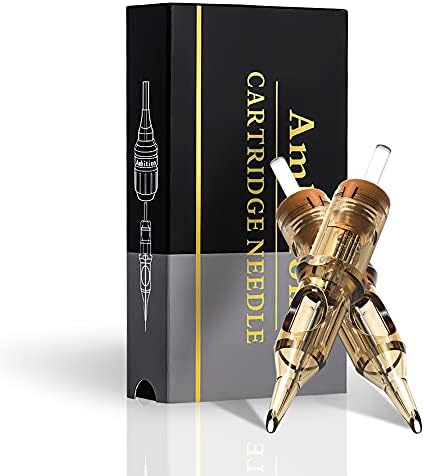 Ambition Premium #10 Bugpin 3RL Disposable Tattoo Needles Cartridges Supply 3 Round Liner 20Pcs for Professionals and Beginners Tattoo Artists