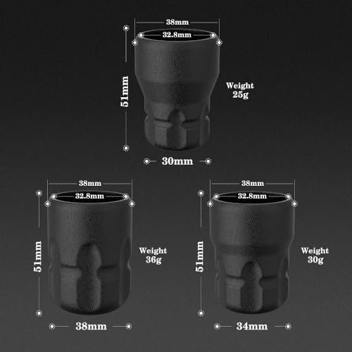 Ambition Soldier P2 Disposable Tattoo Grips - 12Pcs 38mm Professional Tattoo Rubber Grip Cover With Click Adjust System Supply For Rotary Soldier Zetton Torped & Shura Tattoo Pen Machine Gun