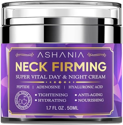 Ashania Neck Firming Cream: Neck Creams for Tightening and Firming - Korean Skin Care Tighten and Lift Neck Cream 1.7 Fl Oz