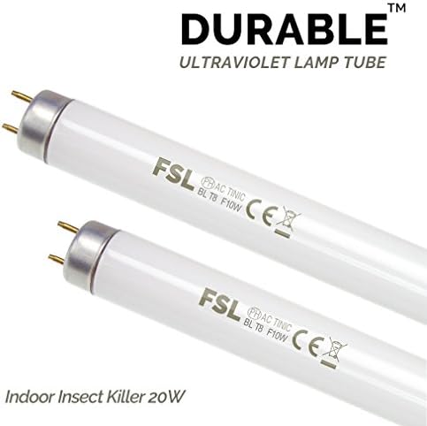 Aspectek Bug Zapper Replacement UV Lamp Bulb Light Tube 10W For 20W Electronic Bug Zapper 2-Pack