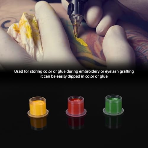 ATOMUS Tattoo Ink Caps - 100pcs Small Size (#11) For Tattoo Ink Tattoo Supplies Tattoo Kits