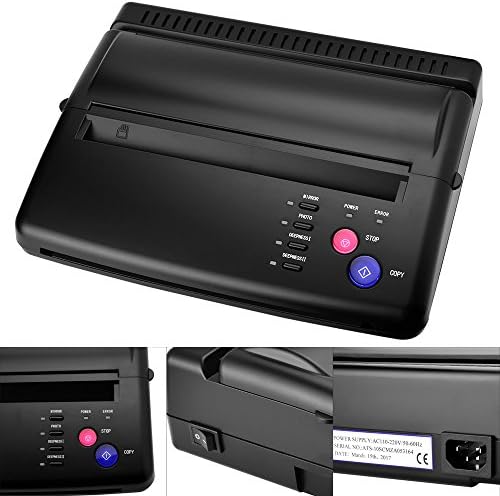 Atomus Tattoo Transfer Stencil Machine Thermal Copier Printer With 1 Pc Transfer Paper