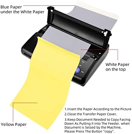 Atomus Tattoo Transfer Stencil Machine Thermal Copier Printer With 1 Pc Transfer Paper