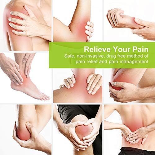 AUVON Rechargeable TENS Machine 24 Modes 4th Gen TENS Unit Muscle Stimulator With 8pcs 2"x2" Premium Electrode Pads For Pain Relief Back Pain Neck Pain Muscle Pain