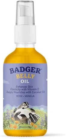 Badger Organic Pregnant Belly Oil - Jojoba & Coconut - 4 oz Badger Organic Pregnant Belly Oil - Jojoba & Coconut - 4 oz