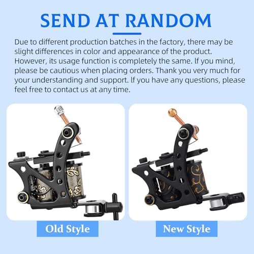 BAMTTOO Tattoo Coil Machine 8 Wraps Tattoo Gun Coil Liner Shader Iron Frame Coils Machines For Tattoo Beginners Starters