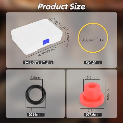 BAMTTOO Tattoo Rubber Bands Tattoo Rubber Grommets Set Needle Tip Cleaning Brush Tattoo Wrenches Tattoo Ink Cups Tattoo Coil Machine Parts Supplies With Storage Box