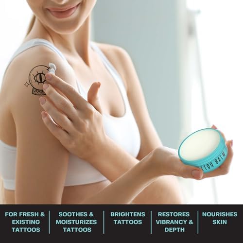 Base Labs Tattoo Balm Soothe Restore Moisturize Tattoo Aftercare Lotion Balm For Tattoo Brightening Color Enhancement For Old And New Tattoos Tattoo Aftercare Ointment Salve 50g