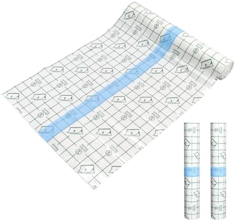 Bcxfbxd 2 Rolls of 6" x 1 Yard Tattoo Aftercare Bandages Transparent Waterproof Second Skin Tape for Skin Protection and Repair Healing Tattoo Supplies