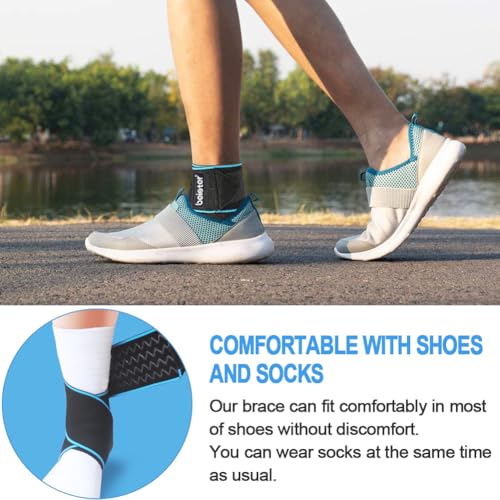 Beister Adjustable Compression Ankle Brace Elastic Foot Support Wrap Sprains Foot Brace For Sports Protect Arthritis Plantar Fasciitis Achilles Tendonitis