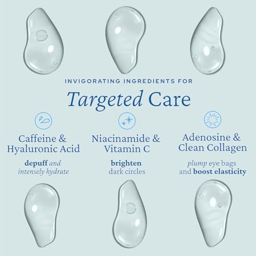 Belif Aqua Bomb Cooling Eye Gel – Caffeine Eye Cream For Dark Circles & Under Eye Treatment With Vitamin C Hyaluronic Acid & Niacinamide – Korean Skincare For Hydration Puffiness & Firming