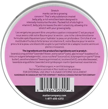 Belly Jelly Stretch Mark Reducing Balm By Matter Company – Reduces Appearance Of C-Section Scars And Pregnancy - Great Gift For Women – All Natural Scar Reduction Belly Cream