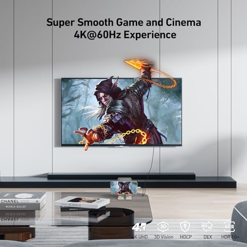 BENFEI USB C To HDMI 6 Feet Cable [4K 60Hz Aluminum Shell Nylon Braided] Thunderbolt 3/4 Compatible With IPhone 15 Pro/Max MacBook Pro/Air 2023 IPad Pro Surface Book 2 Galaxy S23 And More