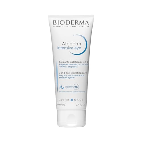 Bioderma Atoderm Intensive Eye Cream with Hyaluronic Acid 3-in-1 Eye Contour Care 3.4 Fl Oz
