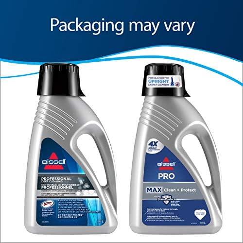BISSELL - Household Carpet Shampoo - MAX Clean + Protect - For Upright Deep Cleaners - With StainProtect - For Ground-in Dirt Stains - 1.41 Liters