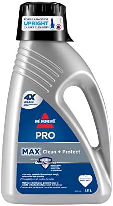 BISSELL - Household Carpet Shampoo - MAX Clean + Protect - For Upright Deep Cleaners - with StainProtect - For ground-in dirt stains - 1.41 liters
