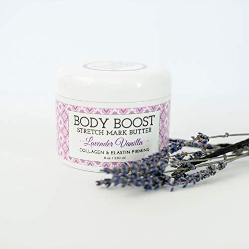 Body Boost Lavender Vanilla Stretch Mark Butter 8 Oz. - Pregnancy And Nursing Safe Skin Care