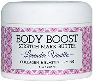 Body Boost Lavender Vanilla Stretch Mark Butter 8 oz. - Pregnancy and Nursing Safe Skin Care