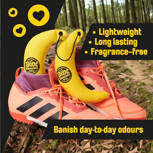Boot Bananas Eco Travel Deodorisers Light Weight Sustainable Reusable Sports Shoe & Glove Deodorizer Odour Neutralizer & Air Purifier Eco-Conscious Lasts Up To 12 Months 1 Pair