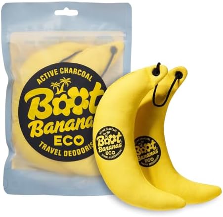 Boot Bananas Eco Travel Deodorisers Light Weight Sustainable Reusable Sports Shoe & Glove Deodorizer Odour Neutralizer & Air Purifier Eco-Conscious Lasts up to 12 Months 1 Pair