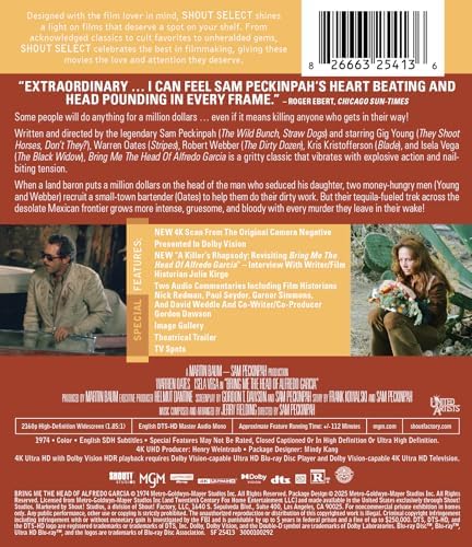 Bring Me The Head Of Alfredo Garcia [4K Ultra HD] [Blu-ray]