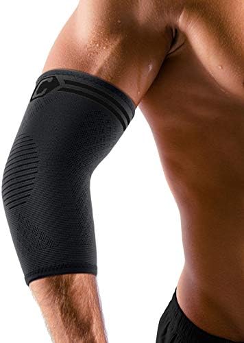 Cambivo Elbow Brace for Tendonitis 2 Pack Tennis Elbow Brace for Men and Women Elbow Compression Sleeve Elbow Support for Tennis Elbow Golf Elbow Workouts Weightlifting