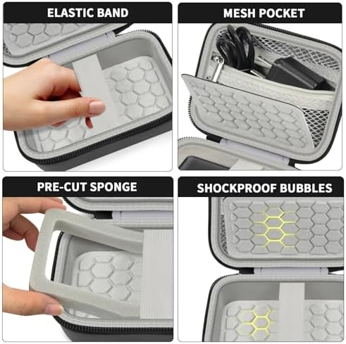 Carrying & Protective Case For Digital Camera AbergBest 21 Mega Pixels 2.7" LCD Rechargeable HD/Kodak Pixpro/Canon PowerShot ELPH 180/190 / Sony DSCW800 / DSCW830 Cameras For Travel - Black