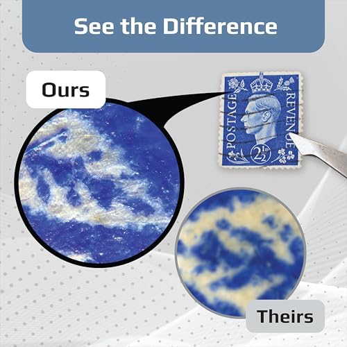 Carson MicroBrite Plus 60x-120x LED Lighted Pocket Microscope For Kids Portable Handheld Microscope For Adults Mini Microscope For Student Science Lab STEM Educational Portable Microscope (MM-300)