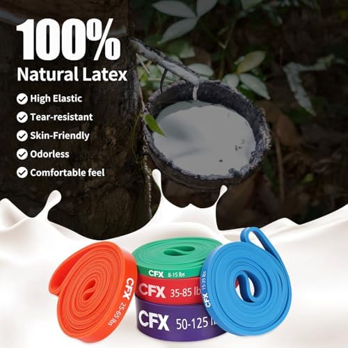 CFX Resistance Bands For Working Out Exercise Bands For Body Stretching Crossfit Training At Home/Gym For Men & Women