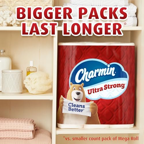 Charmin Ultra Strong Toilet Paper 9 Mega Rolls 220 Sheets Per Roll