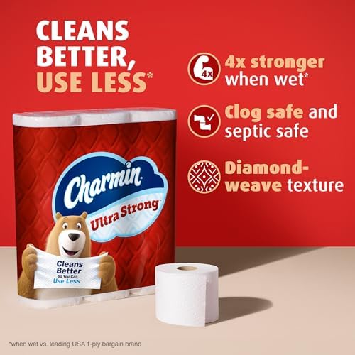 Charmin Ultra Strong Toilet Paper 9 Mega Rolls 220 Sheets Per Roll