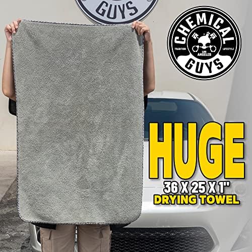 Chemical Guys Woolly Mammoth Microfiber Towel (36" X 25") Cars Trucks SUVs RVs Home Pets Messes Grey