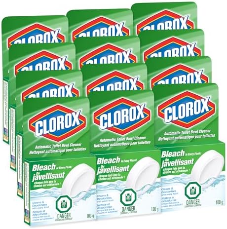 Clorox Automatic Toilet Bowl Cleaner with Bleach 100 g Multi-Pack of 12